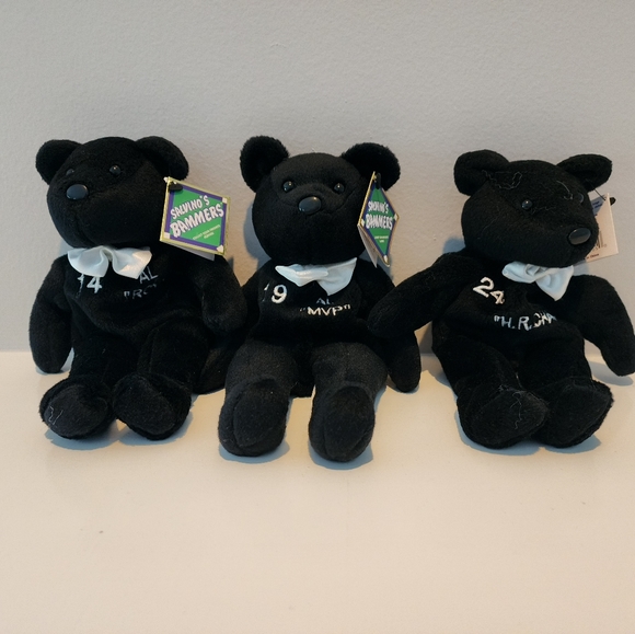 3 Salvino's Bammer Bears - AL MLB Players Choice * GREIVE * GONZALEZ * GRIFFEY * - Picture 1 of 12